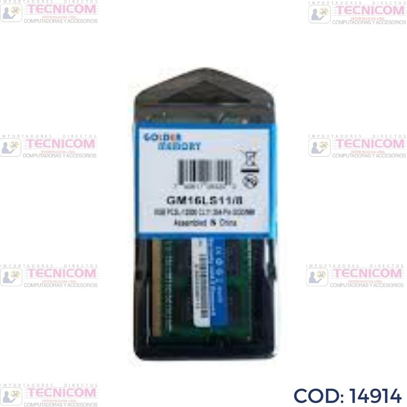 MEMORIA SODIMM PC1600 8GB DDR3 GOLDEN 1.5V