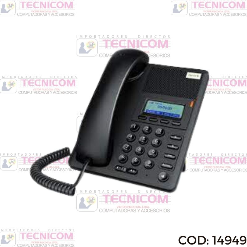 TELEFONO IP DENWA DW-210P ALAMBRICO 1 LINEA SIP 1x10/100 PoE