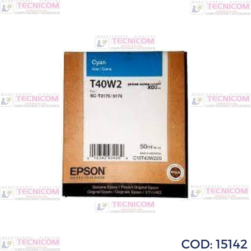 TINTA EPSON CYAN T40W220 50ML T3170/5170