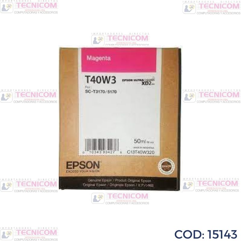 TINTA EPSON MAGENTA T40W320 50ML T3170/5170