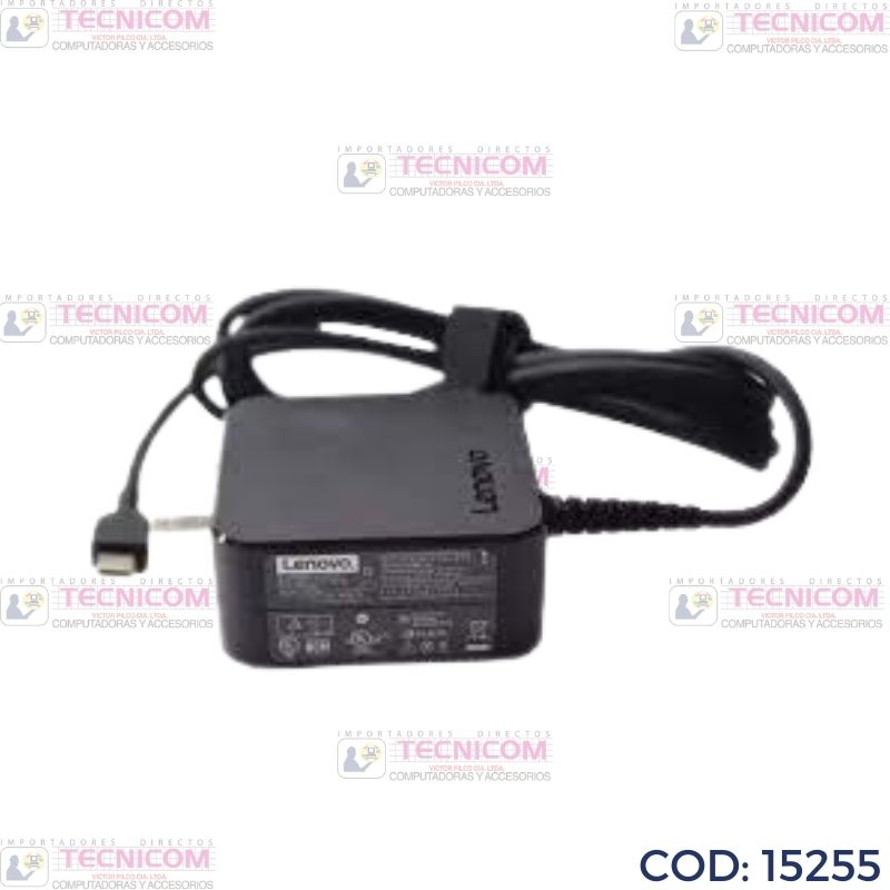 ADAPTADOR DE NOTEBOOK LENOVO 20V 2.25A TIPO C ORIG.