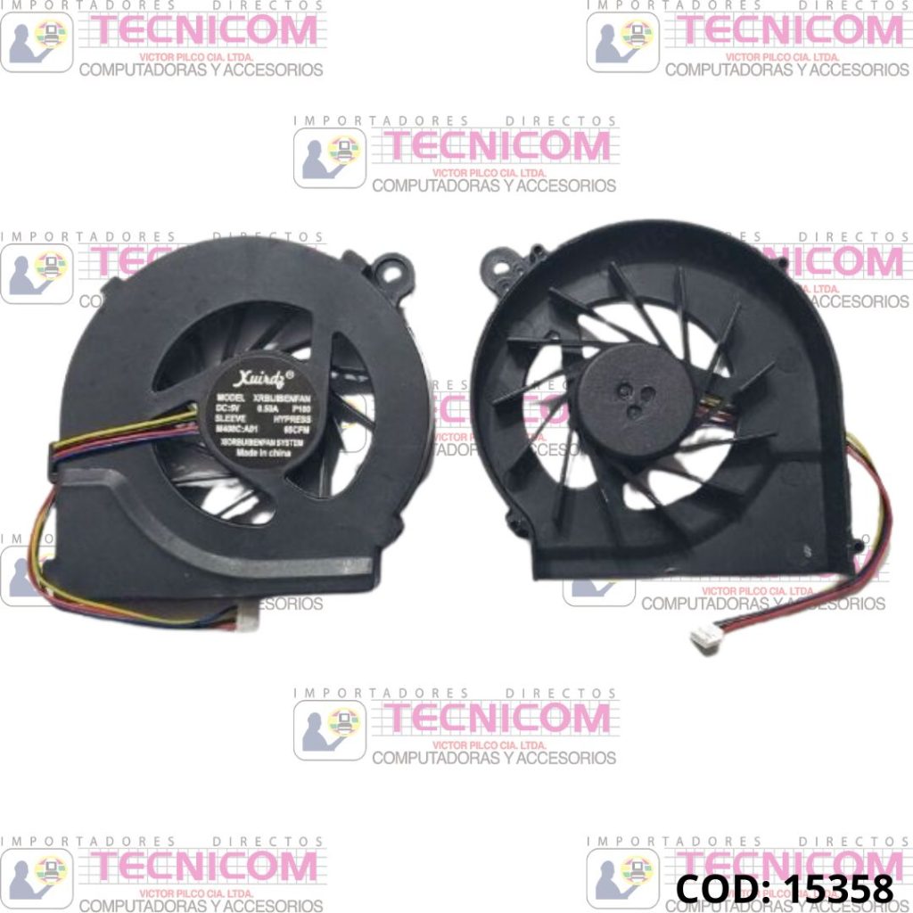 VENTILADOR INTERNO HP 1000/2000 CQ45 CQ62 G4/G6/G7-1000 4PIN