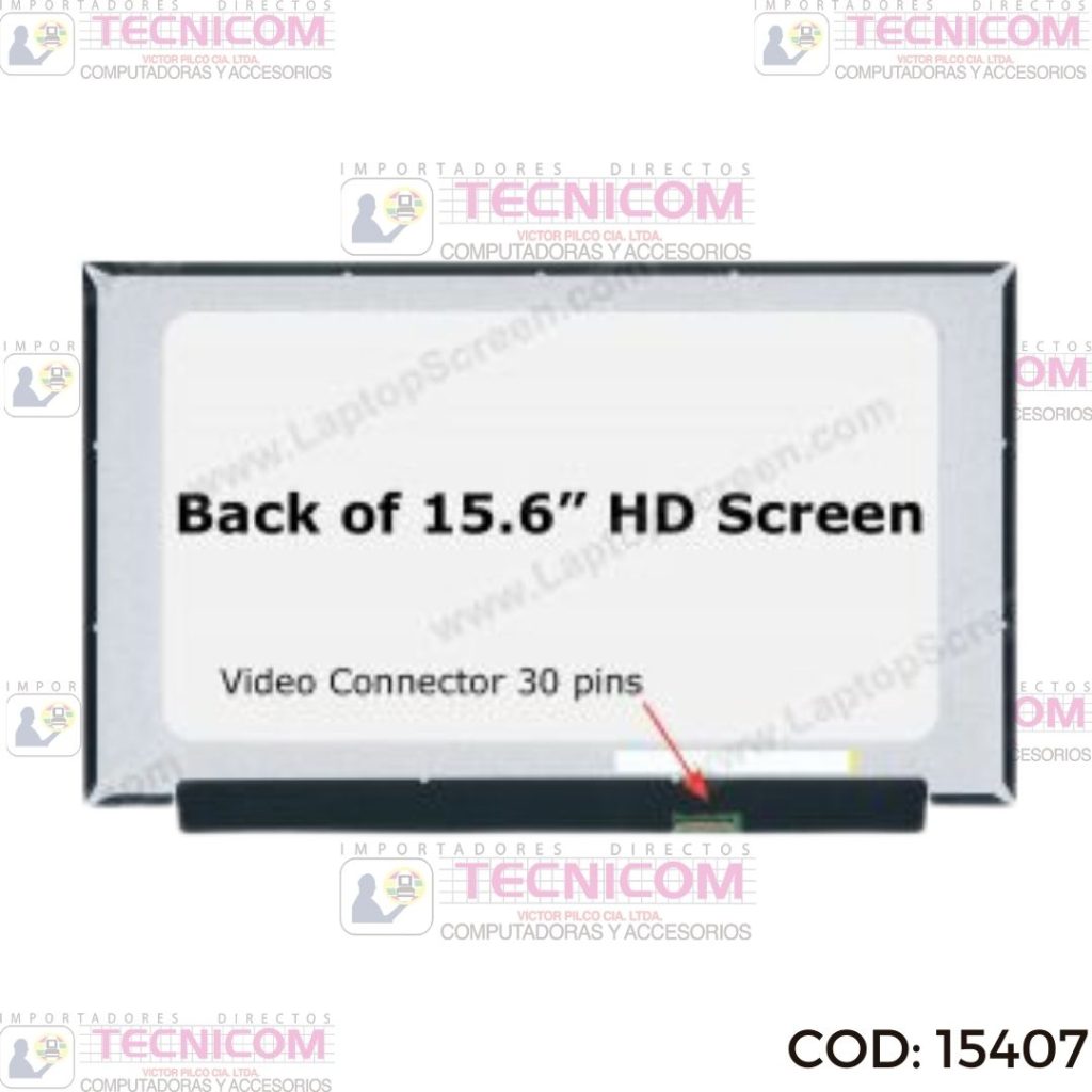 PANTALLA PARA NOTEBOOK 15.6" 1366x768 30PIN SLIM