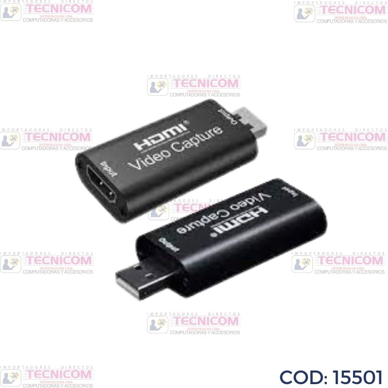 CAPTURADORA VIDEO HDMI (IN) A USB 2.0 (OUT) 1080p CD0591651