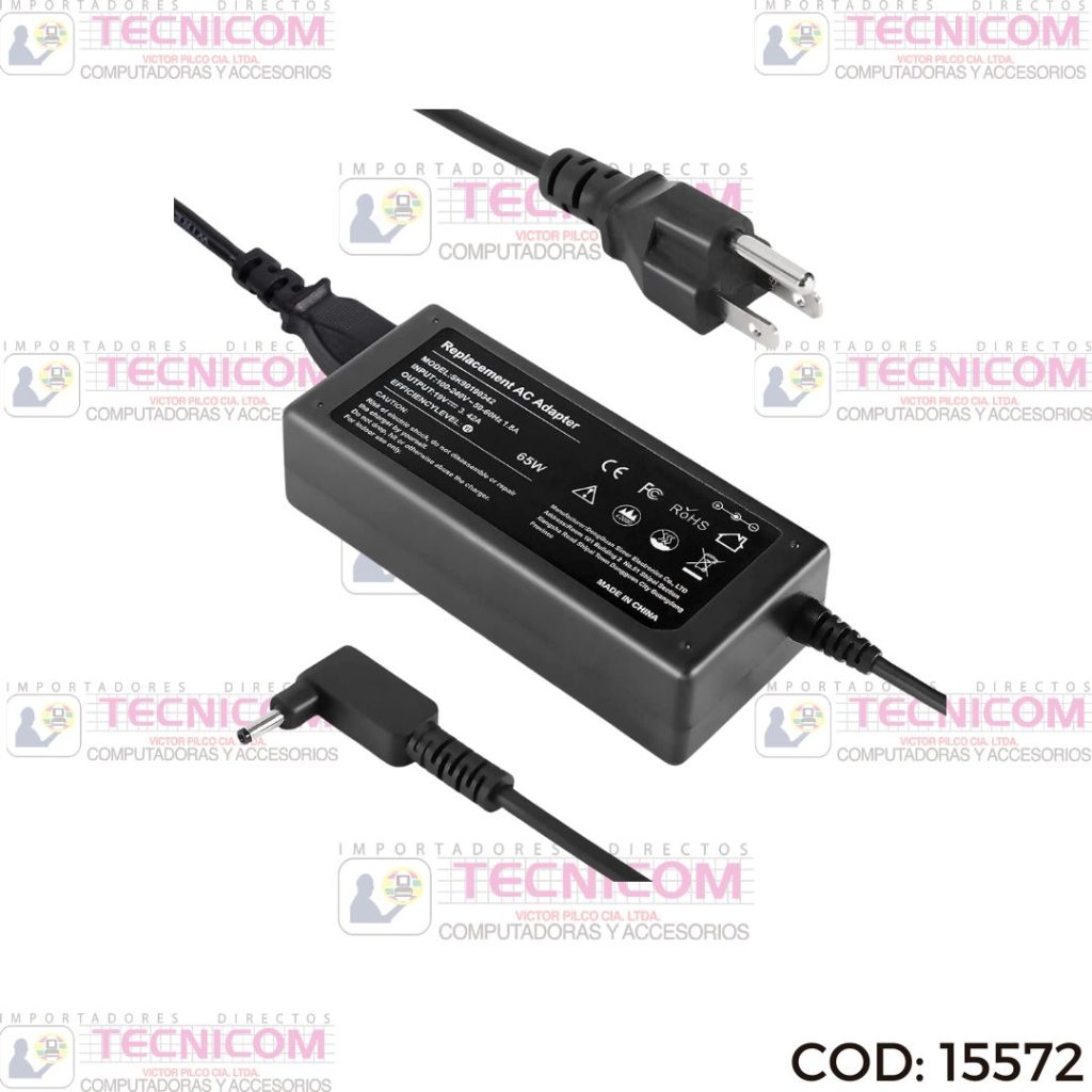 ADAPTADOR DE NOTEBOOK ACER 19V 2.37A (3.0x1.1) OR
