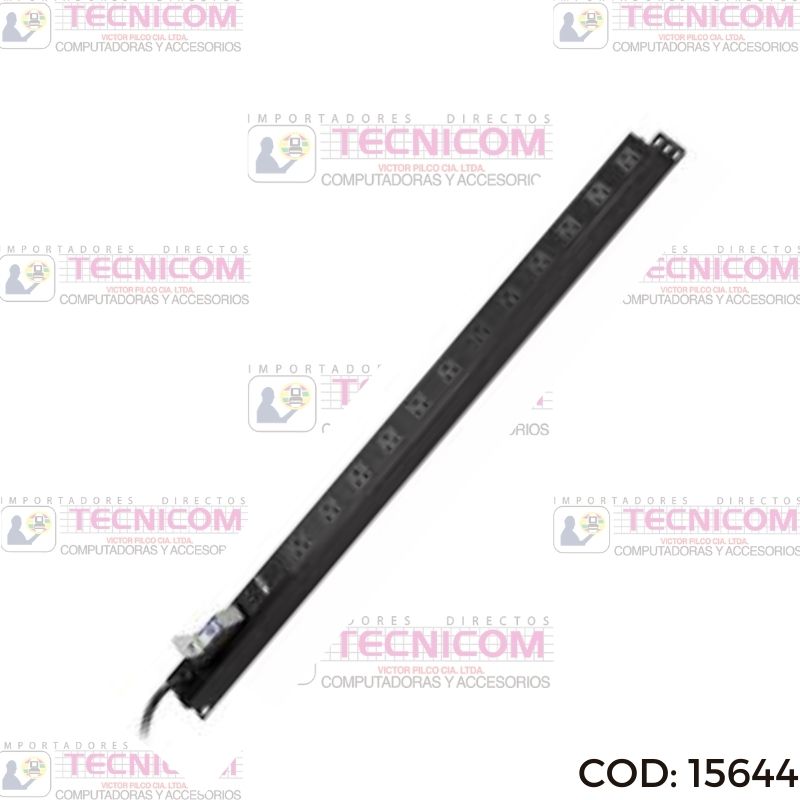MULTITOMA NEXXT PCRRMVT12115ABK 19plg 12TOMAS 125V 15A