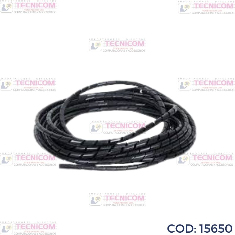 ORGANIZADOR DE CABLES ESPIRAL 1/2" x 10mts
