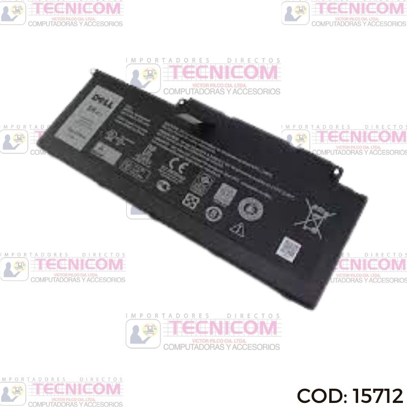 BATERIA PARA NOTEBOOK DELL F7HVR G4YJM 062VNH T2T3J