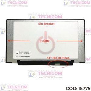 PANTALLA PARA NOTEBOOK 14" 1366X768 30PIN SLIM 2mm