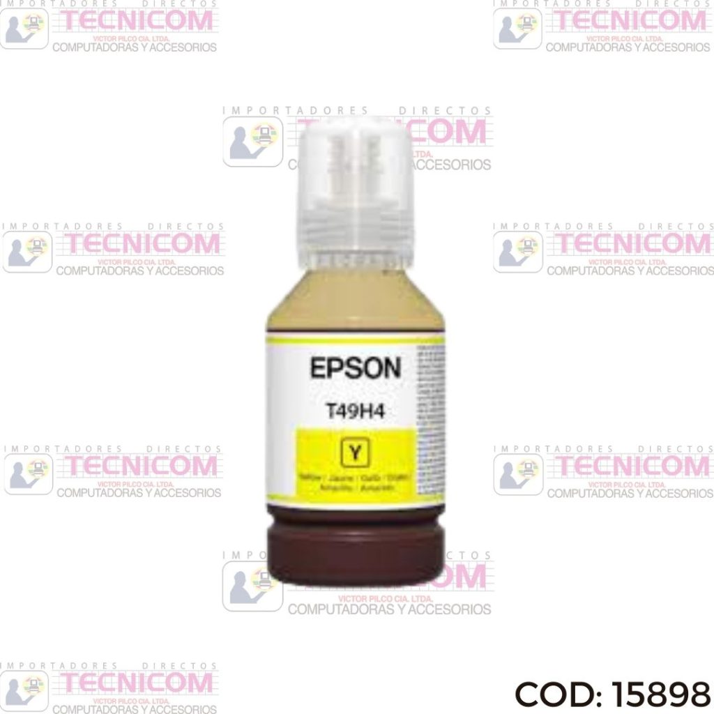 TINTA EPSON YELLOW BOTELLA ORIGINAL 140ML T49H400