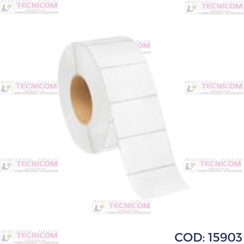 ETIQUETAS DE 1.5"x1" (3.8x2.5cm) ROLLO 2402etq
