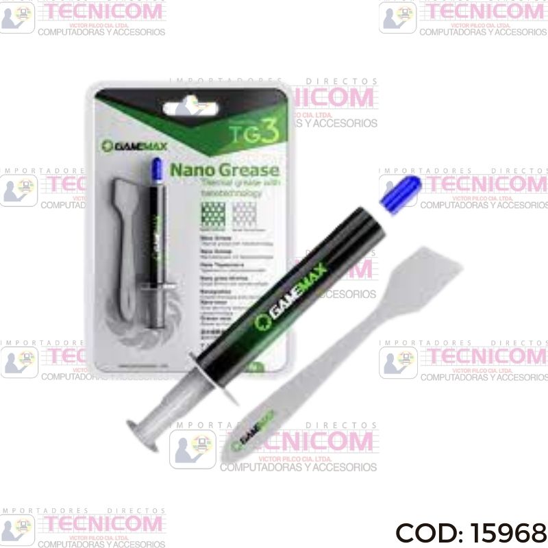 PASTA TERMICA PARA CPU GAMEMAX TG3 3gr