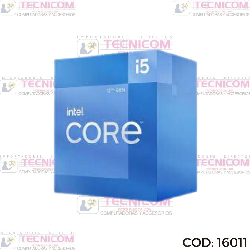 PROCESADOR INTEL I5-12400 2.5-4.4Ghz 18MB 6core 12va GEN