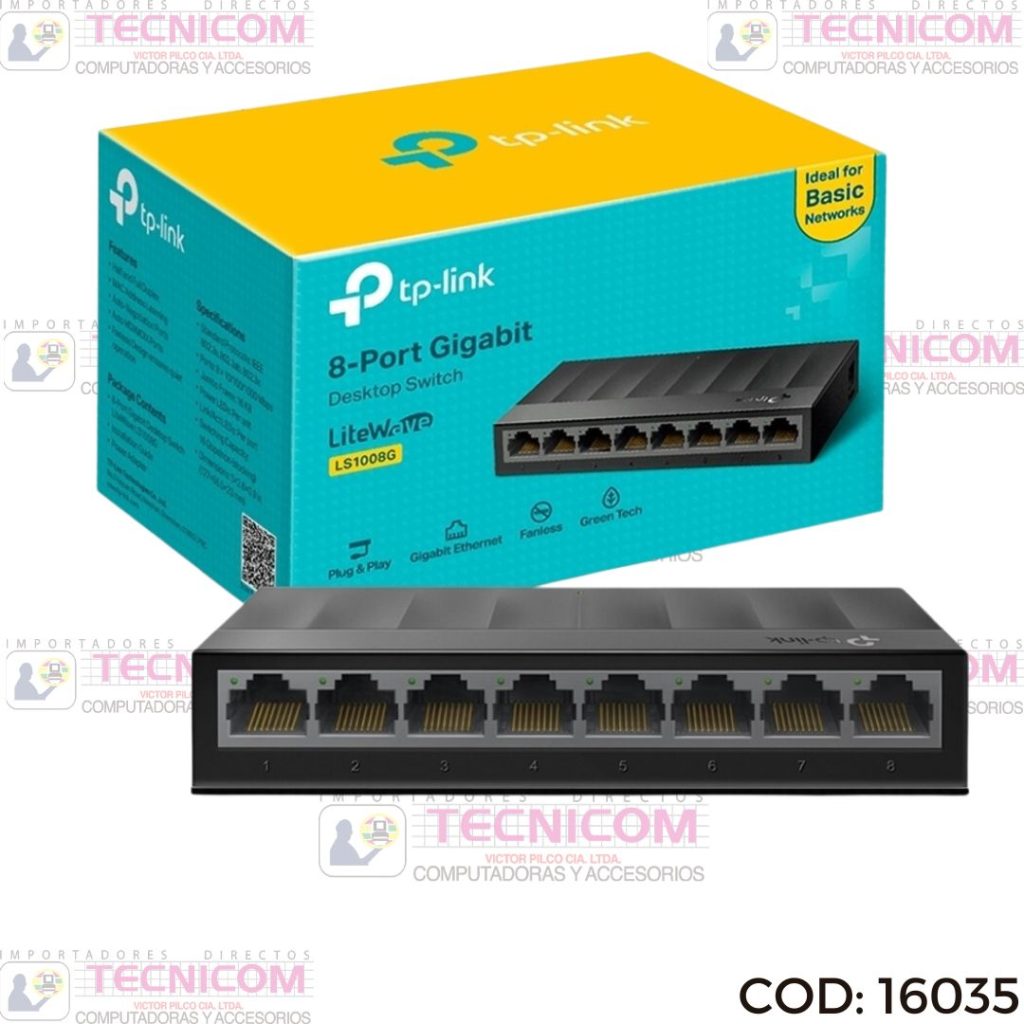 SWITCH TP-LINK 8 PUERTOS LS1008G GIGABIT