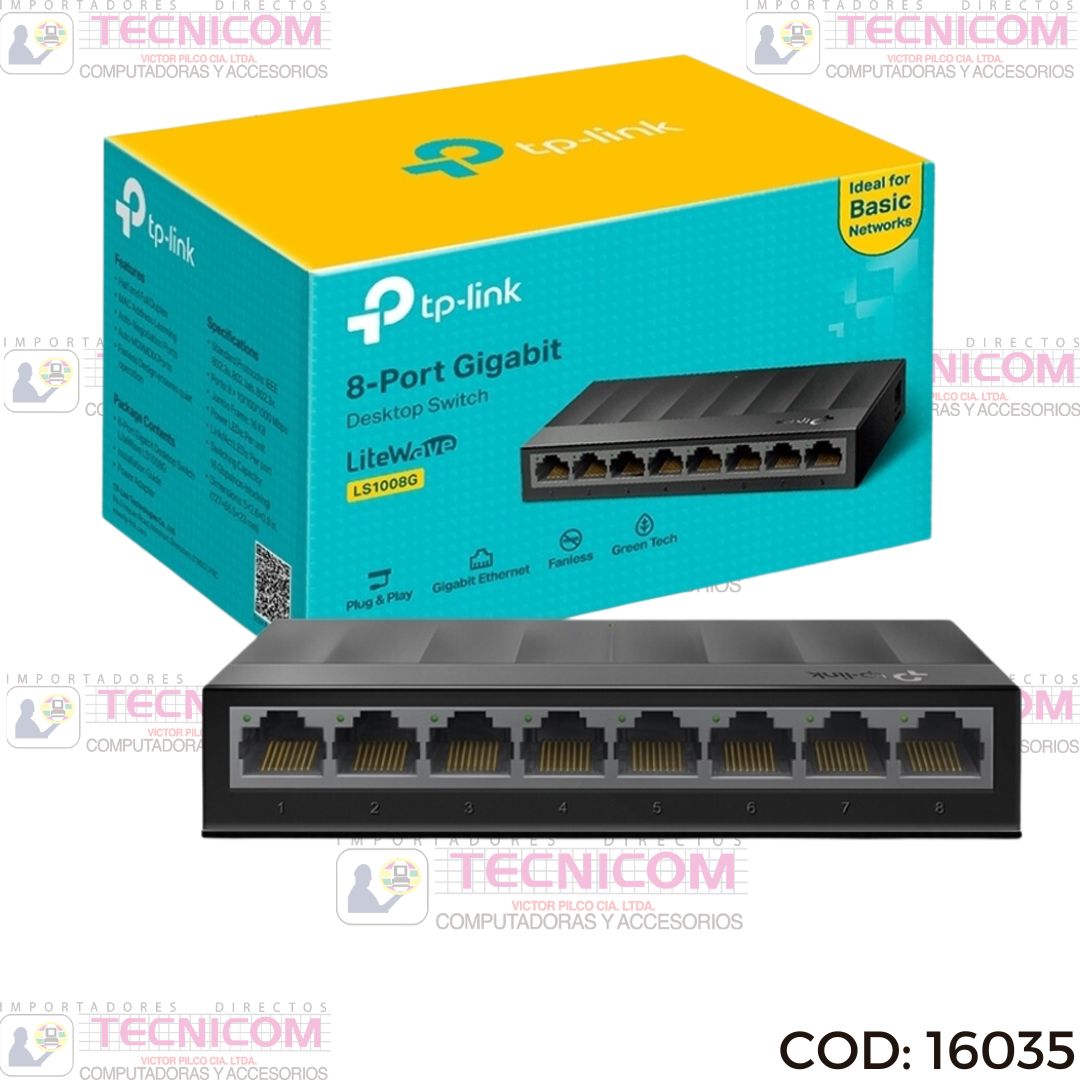 SWITCH TP-LINK 8 PUERTOS LS1008G GIGABIT