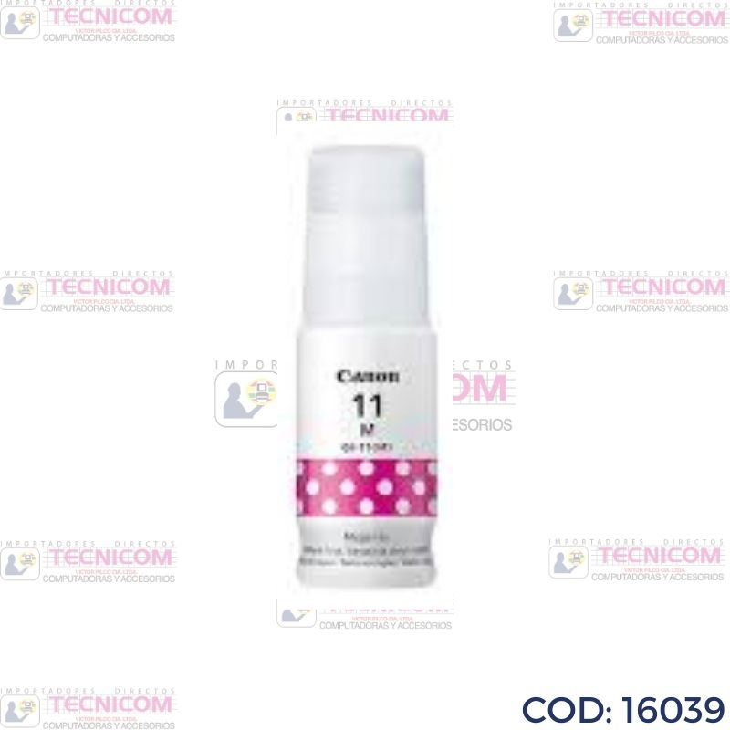 TINTA CANON 11 MAGENTA BOTELLA ORIGINAL G2160/G3160 70ML