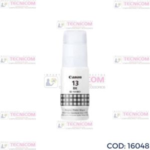 TINTA CANON 13BK BLACK BOTELLA ORIGINAL G510/G610 60ML
