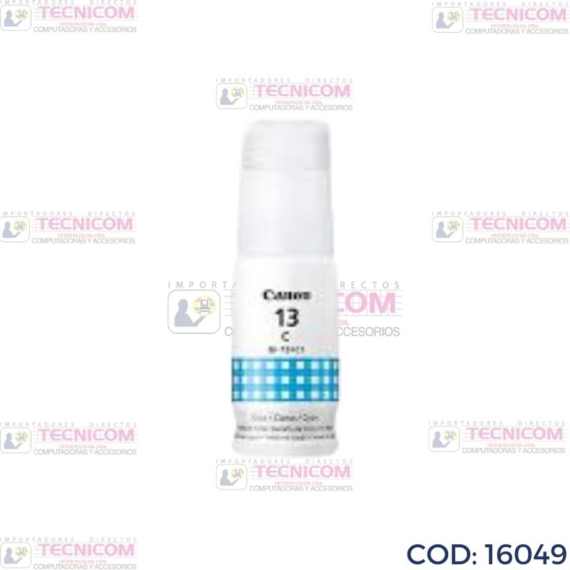TINTA CANON 13C CYAN BOTELLA ORIGINAL G510/G610 60ML