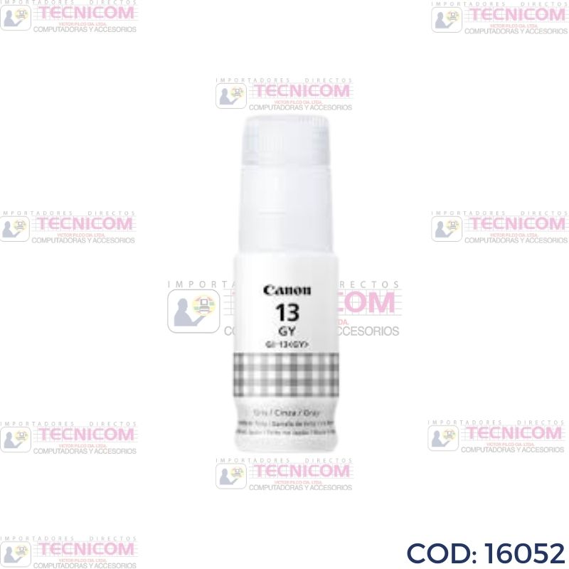 TINTA CANON 13GY GRIS BOTELLA ORIGINAL G510/G610 60ML
