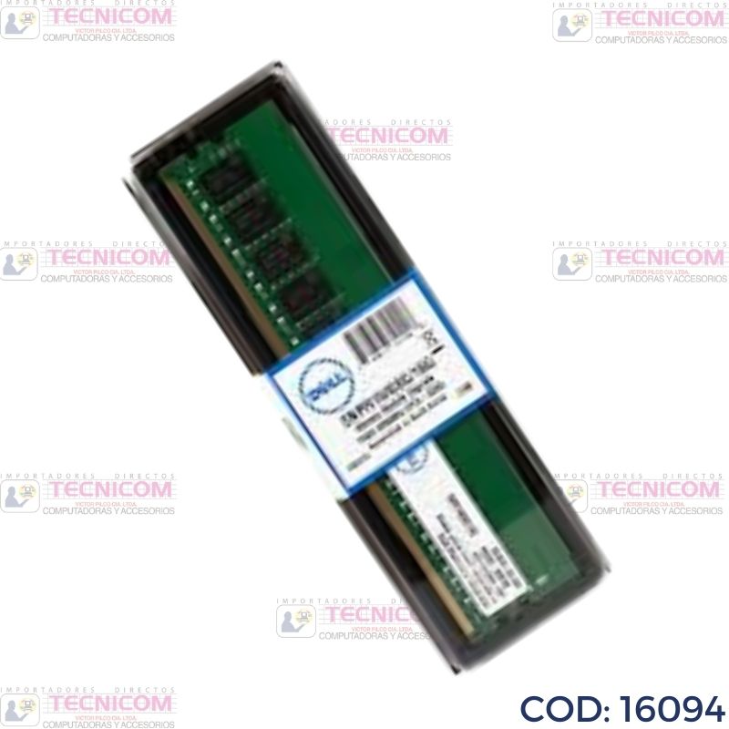 MEMORIA DELL 16GB 2Rx8 PC4-3200 ECC PARA T40 T140 R230 R240