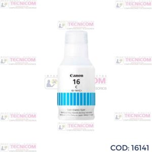 TINTA CANON 16C CYAN BOTELLA ORIGINAL GX6010/GX7010 135ML