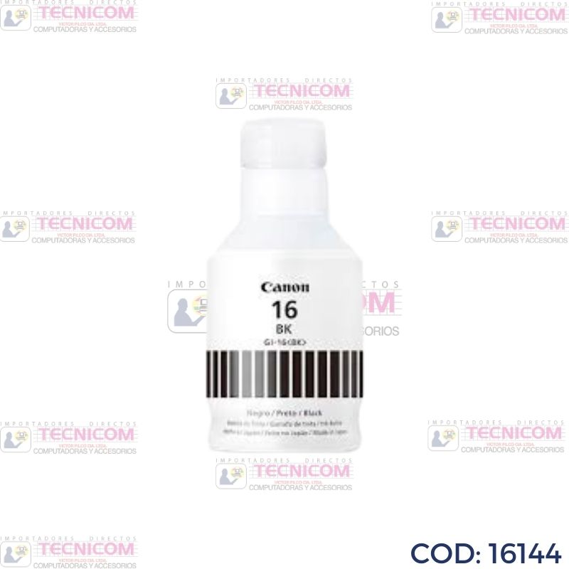 TINTA CANON 16BK BLACK  BOTELLA ORIGINAL GX6010/GX7010 170ML