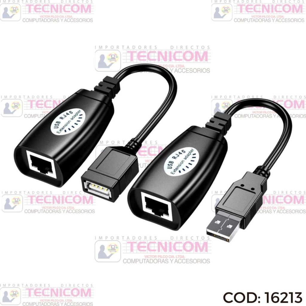 EXTENSOR DE SEÑAL USB HASTA 40M CON CABLE UTP