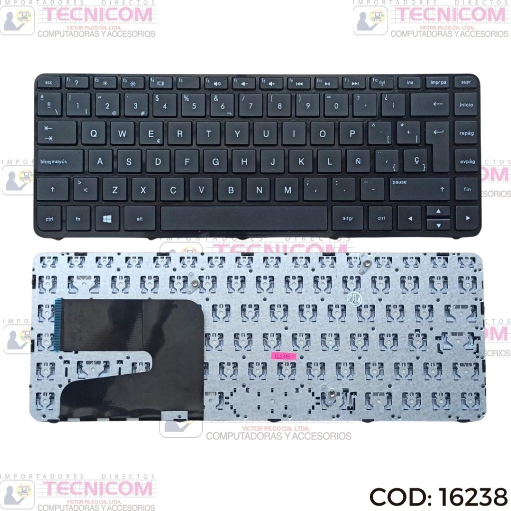 TECLADO DE NOTEBOOK HP 14-E 14-F 240 245 G2 3 SOPORTES