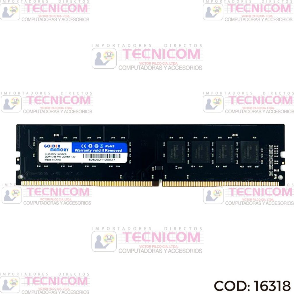 MEMORIA DDR4 PC3200 16GB GOLDEN