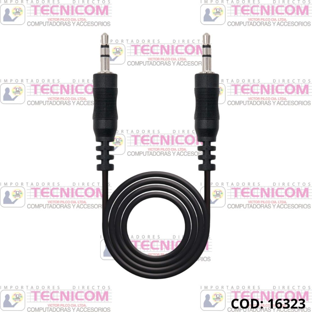 CABLE DE AUDIO 3.5mm M/M 5Mts