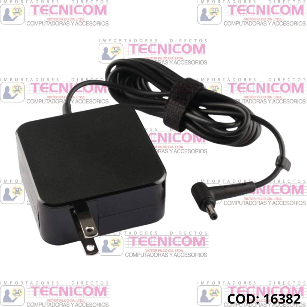 ADAPTADOR DE NOTEBOOK ASUS 19V 3.42A (4.0x1.35) TIPO PARED