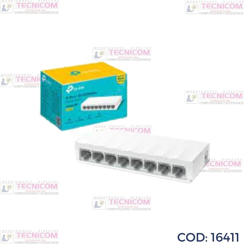 SWITCH TP-LINK 8 PUERTOS LS1008 10/100 PLASTICO