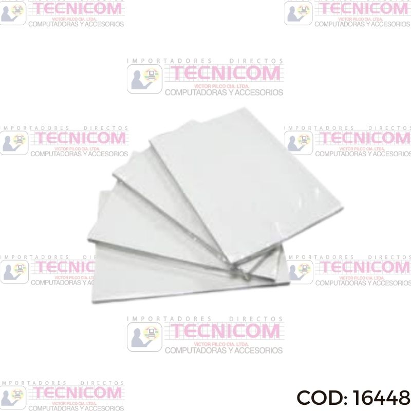 PAPEL PARA SUBLIMACION 100 HOJAS A4