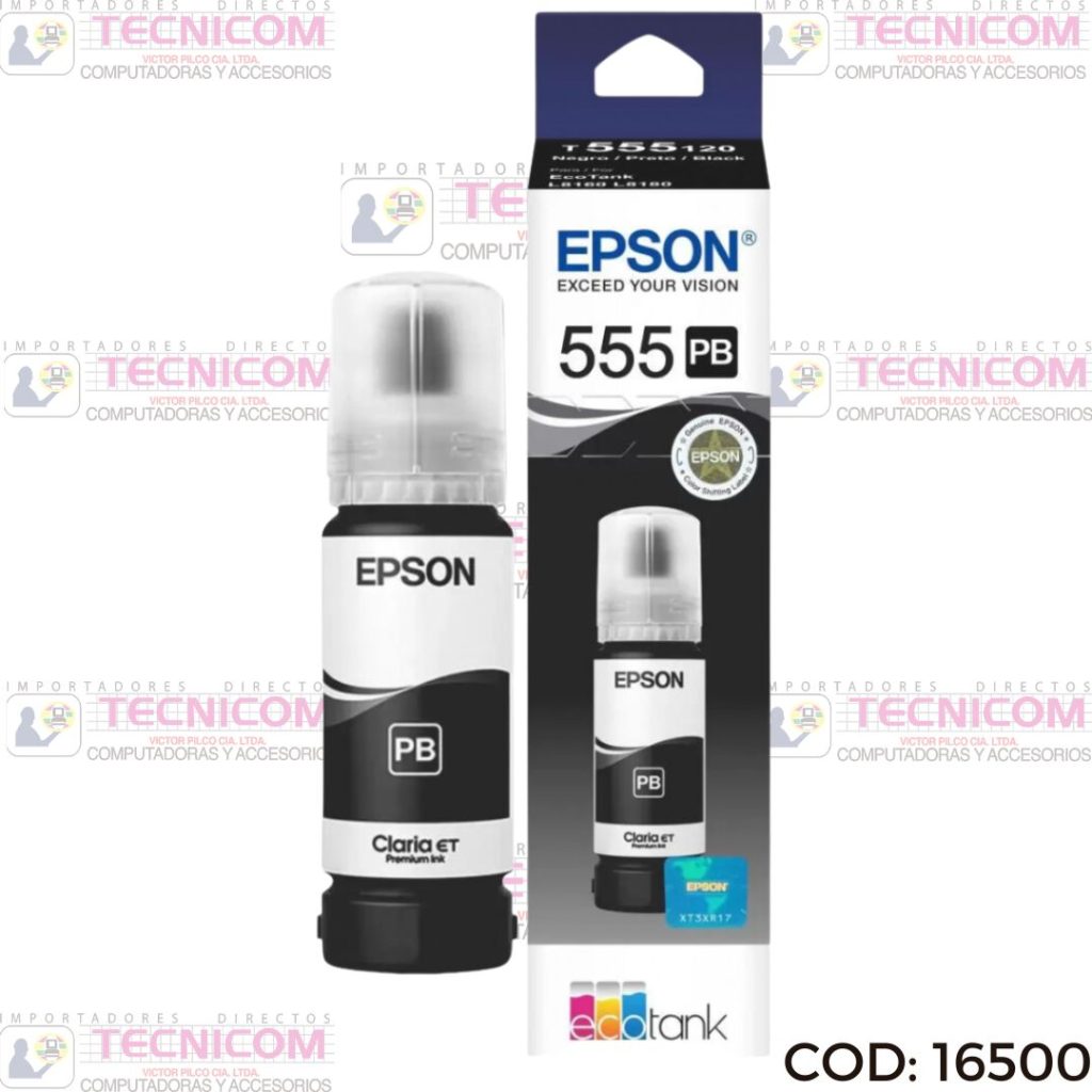 TINTA EPSON BLACK PHOTO BOTELLA ORIGINAL 70ML T555120