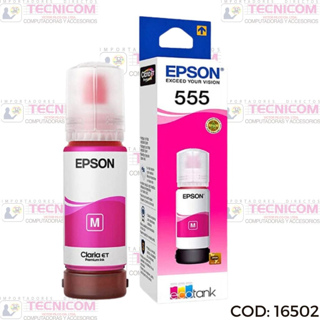 TINTA EPSON MAGENTA BOTELLA ORIGINAL 70ML T555320