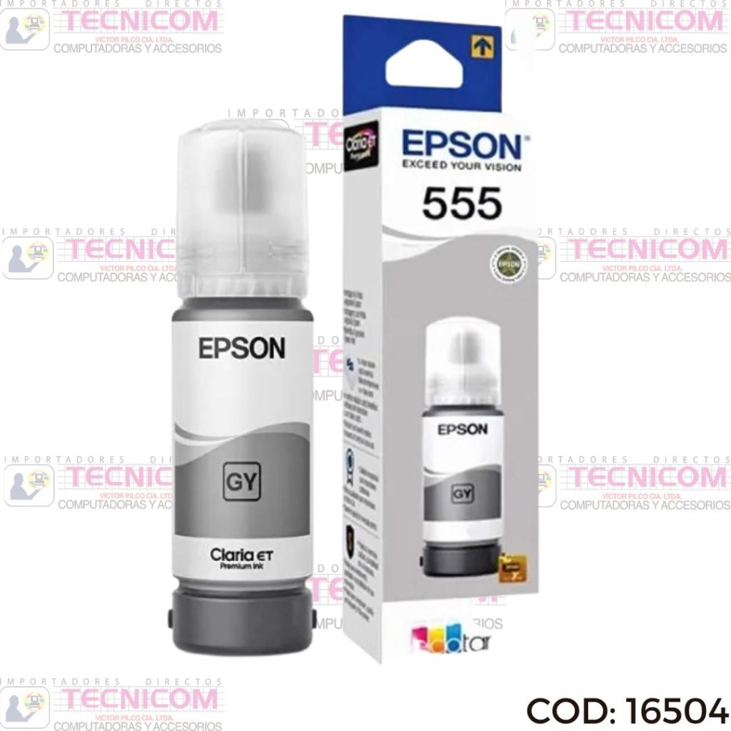 TINTA EPSON GRIS BOTELLA ORIGINAL 70ML T555520