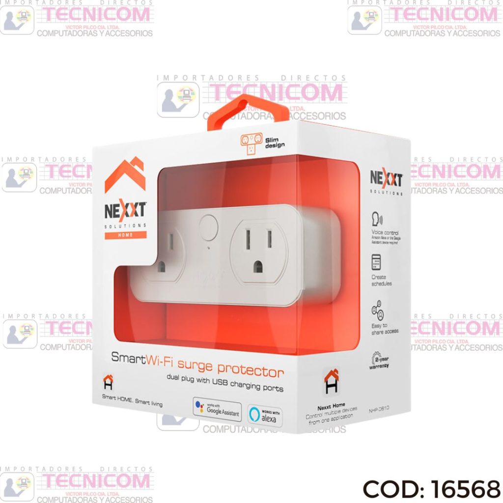 TOMACORRIENTE SMART NEXXT NHPD610 2tomas+2usb
