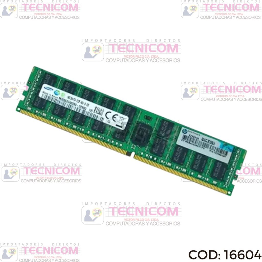 MEMORIA HP 16GB 2RX4 PC4-2133P-RA1-11 752369-726719-774172