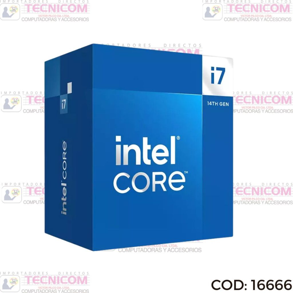 PROCESADOR INTEL I7-14700 2.1-5.4Ghz 33MB 20core 14va GEN