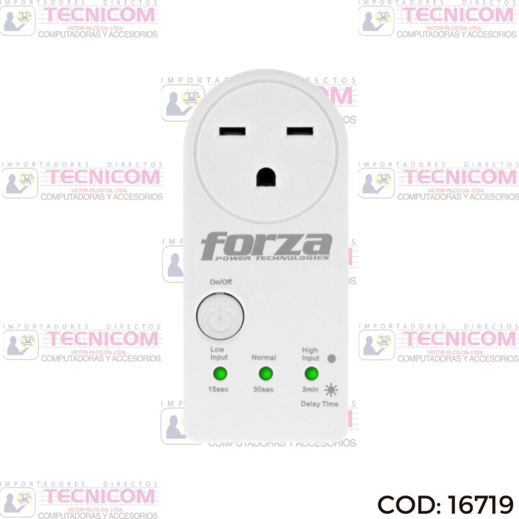 ESTABILIZADOR FORZA FVP-3302B ZION 3300W 220V 1TOMA