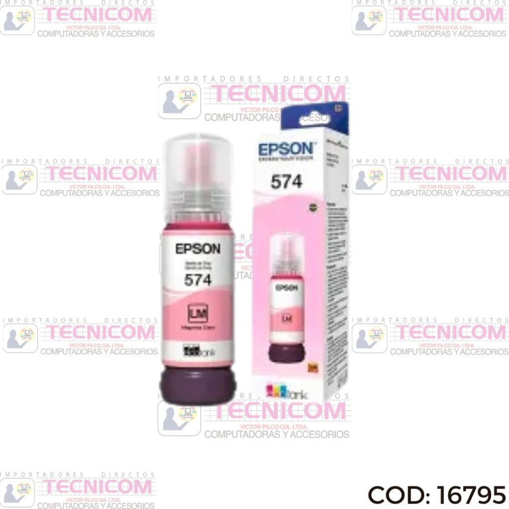 TINTA EPSON LIGHT MAGENTA BOTELLA ORIGINAL 70ML T574620