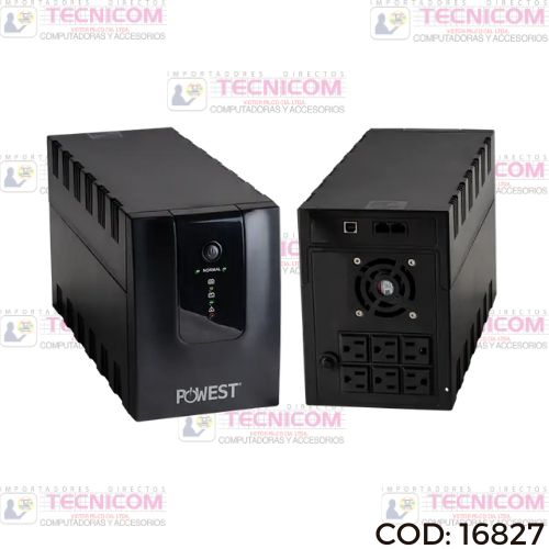 UPS POWEST INTERACTIVO 2000VA 10A 6tomas