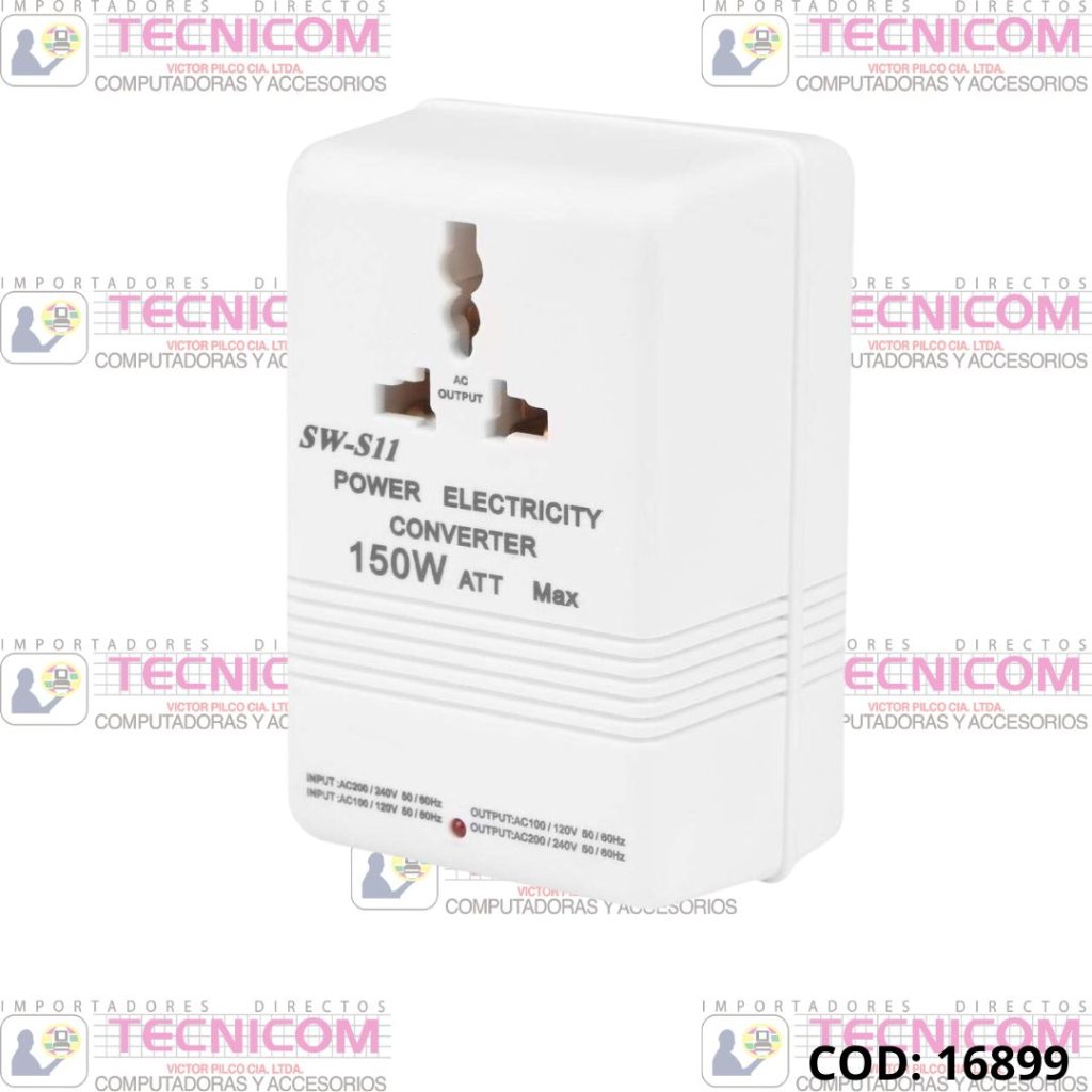 CONVERTIDOR DE VOLTAJE 220 A 110 o 110 A 220 1mes GARANTIA