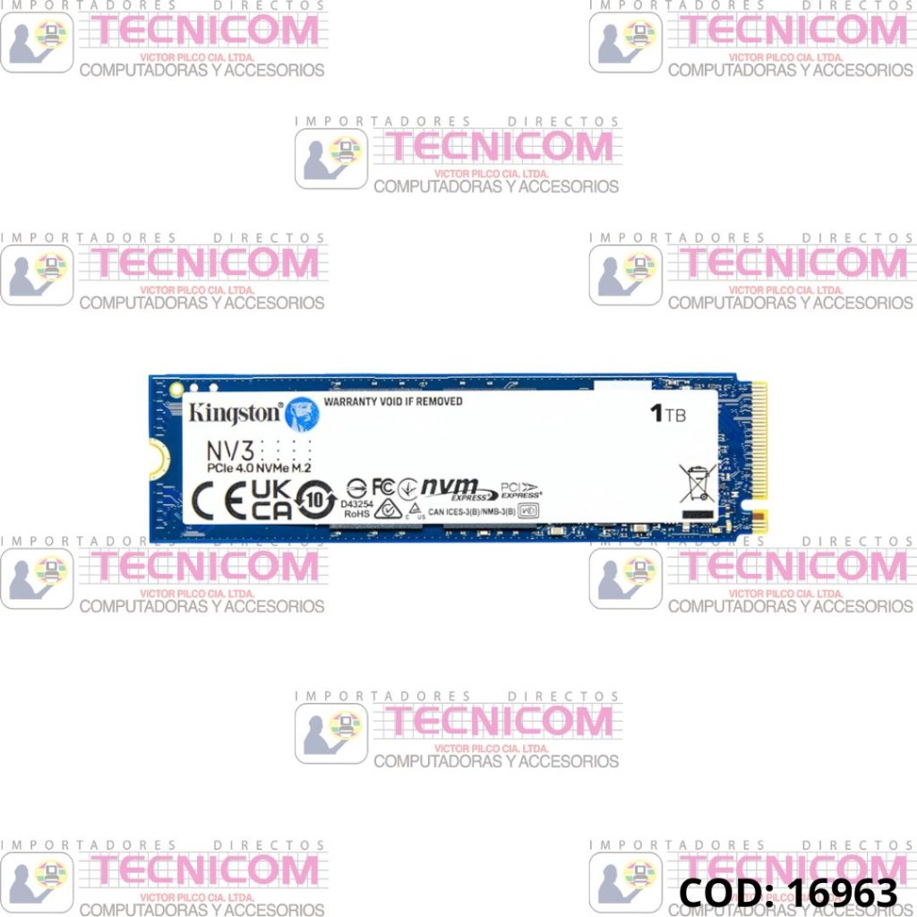DISCO SOLIDO KINGSTON NV3 1TB NVMe