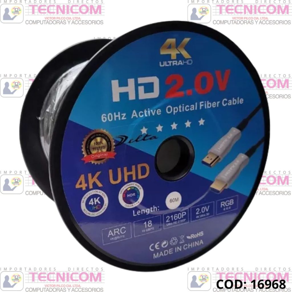 CABLE HDMI DE FIBRA OPTICA 70Mts