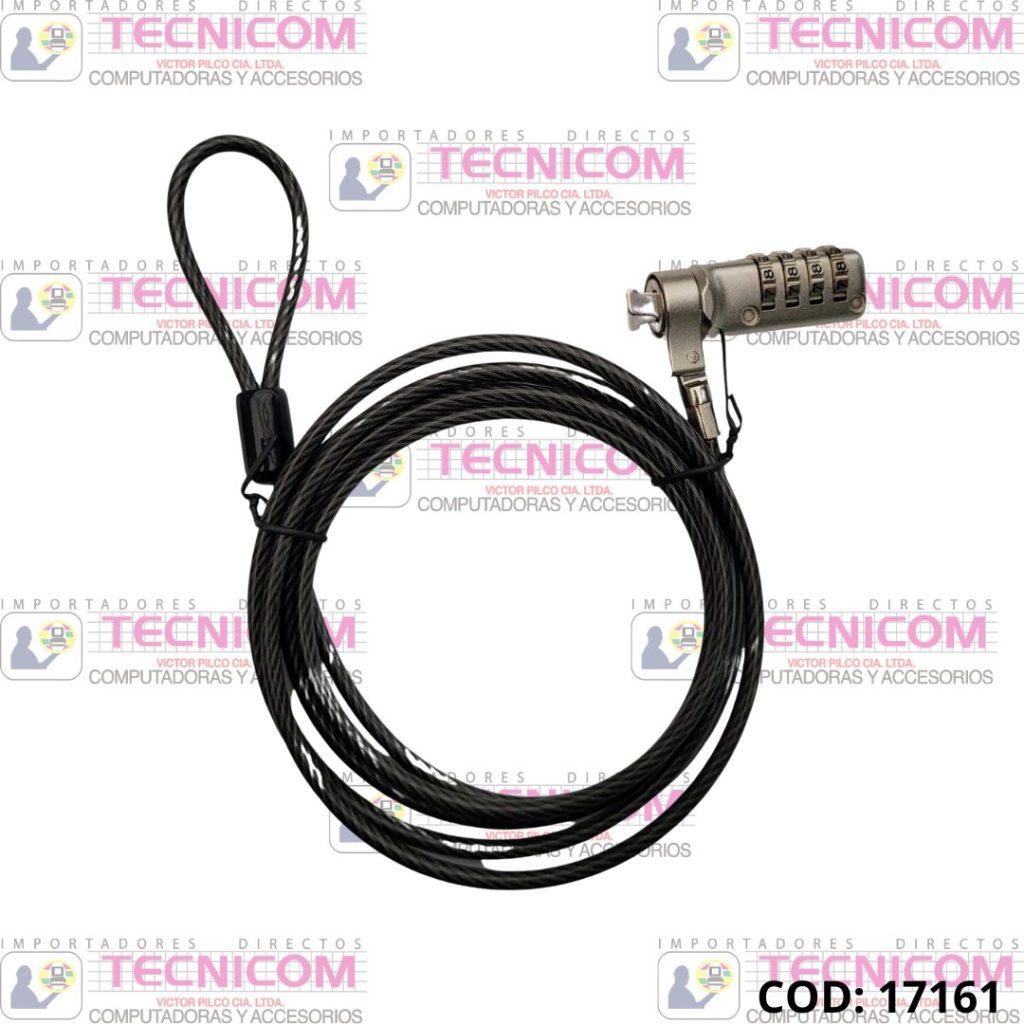 CANDADO PARA LAPTOP HP RANURA 2.5x6.0mm CON CLAVE
