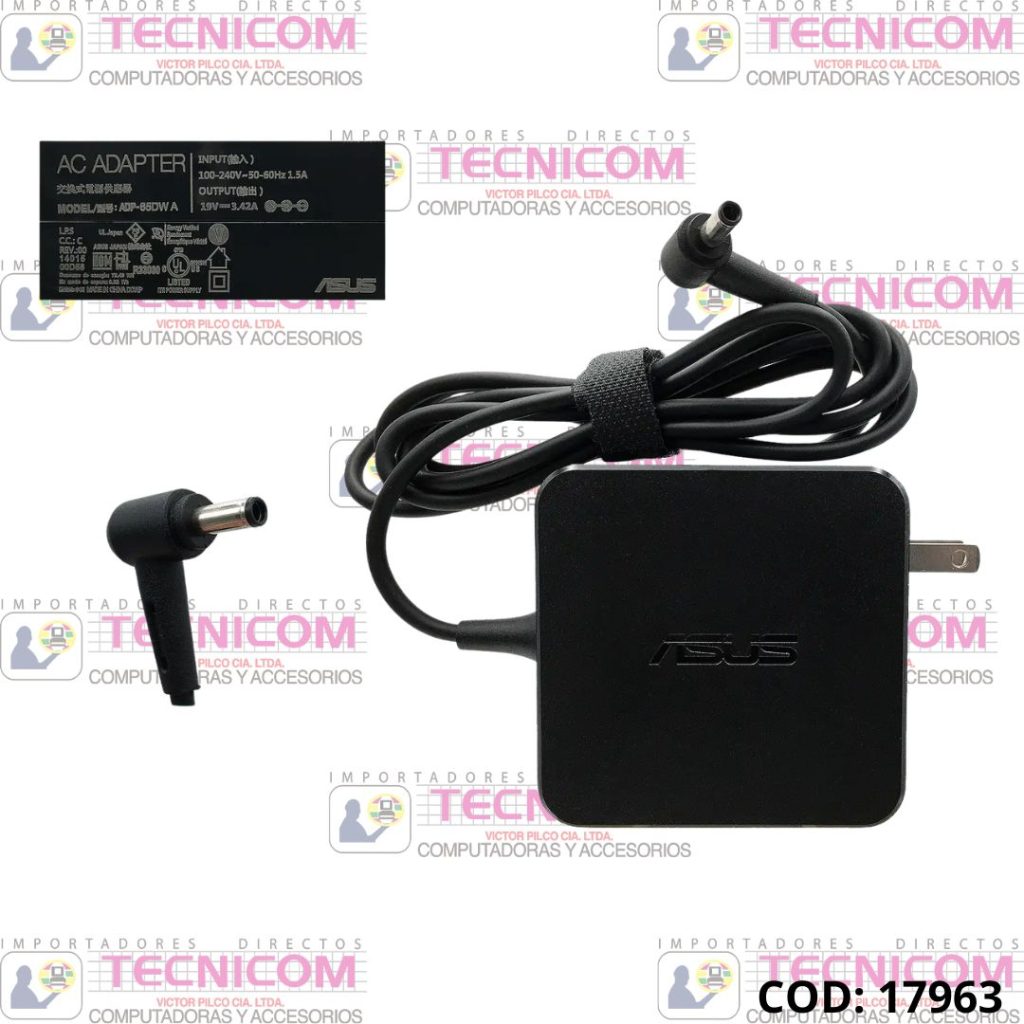 ADAPTADOR DE NOTEBOOK ASUS 19.5V 3.42A 65W (4.5x3.0)