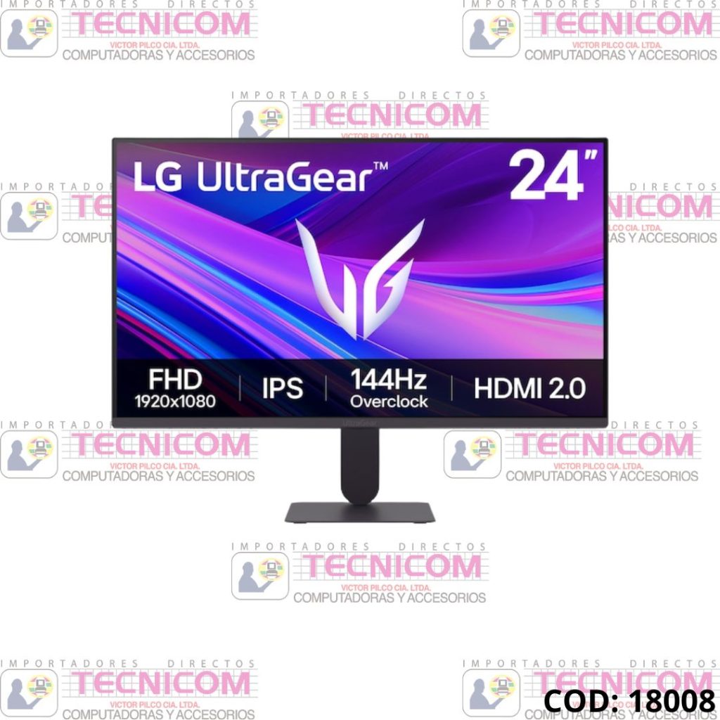 MONITOR LG 24G411A 23.8" GAMING FHD 1920x1080 HDMI-DP 144Hz