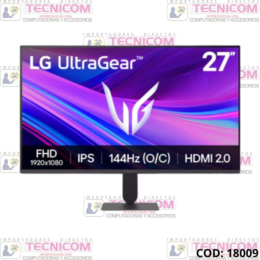 MONITOR LG 27G411A 27" GAMING FHD 1920x1080 HDMI-DP 144Hz