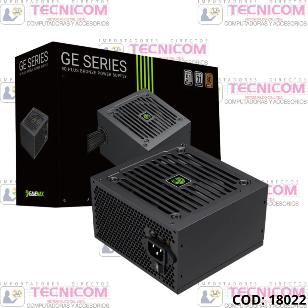 FUENTE DE PODER 750W GAMEMAX GE-750 80+ BRONZE